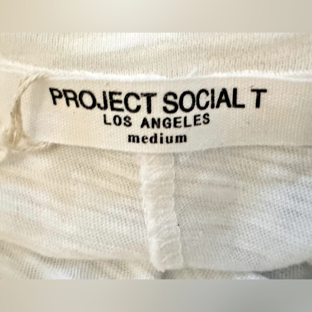 Project Social T Sz M NWT Soli
Tie Back Slub Tank in White - Picture 4 of 5